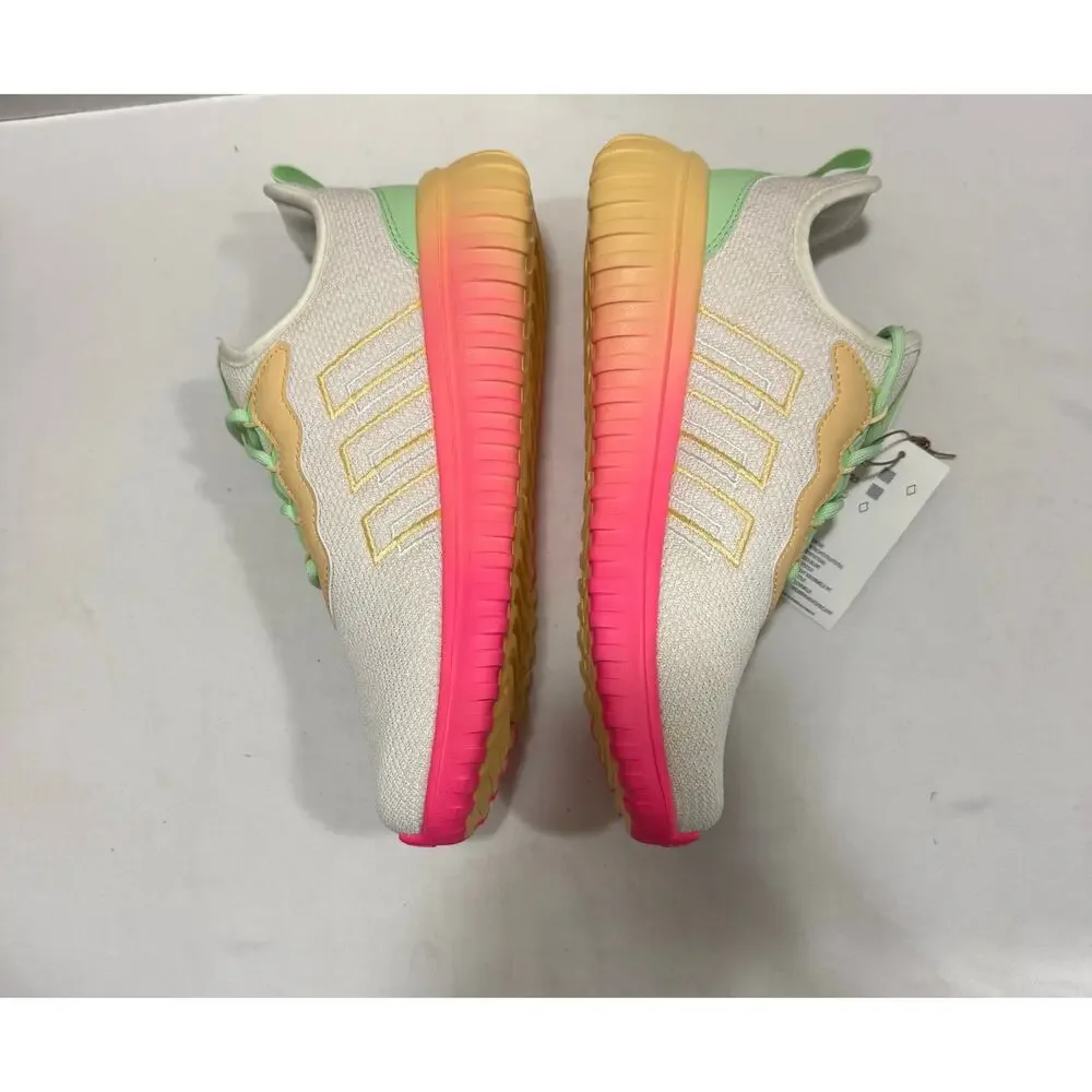 Adidas Kaptir Flow 2.0 Off White Wonder White Lucid Pink unisex 7-Y JR8090 New